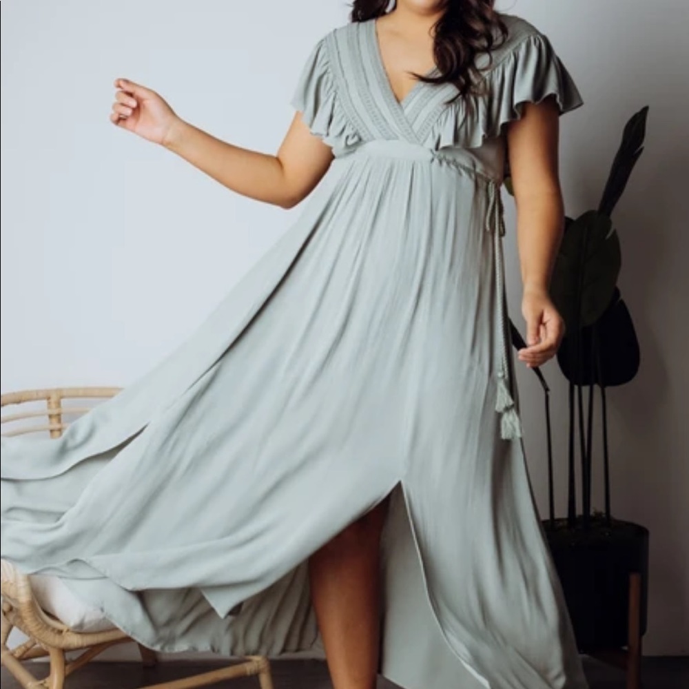 Baltic Born Jennifer Deep V Maxi Dress